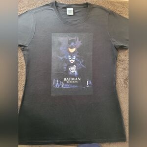 Batman Returns Graphic Tee With Superman On The Back. Adult Med